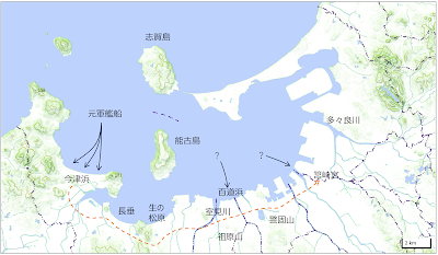 元軍の博多での侵攻想像図（文永の役）