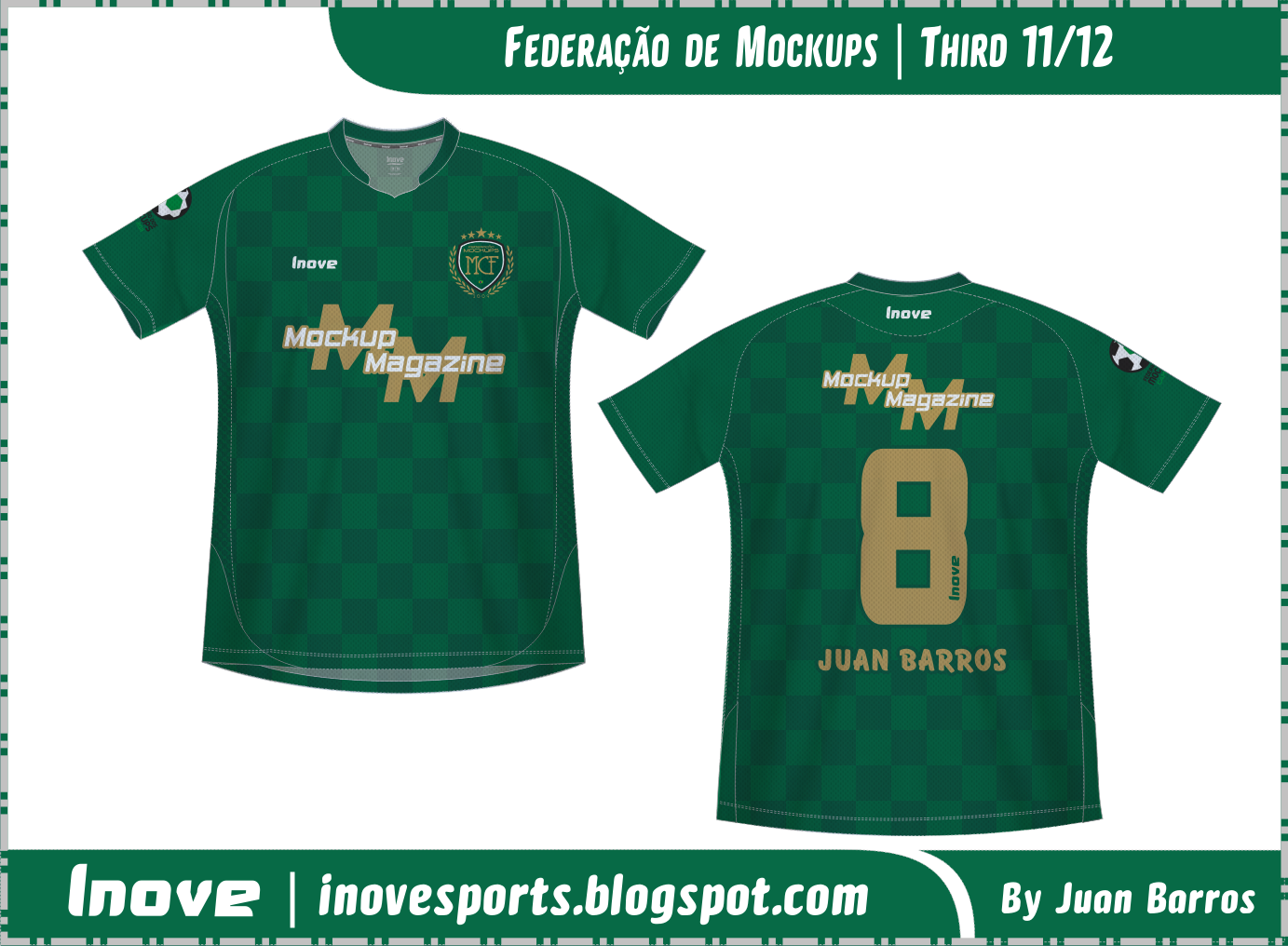 Download Campeonato de Mockups Camisetas de Futebol: Agosto 2011