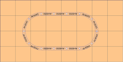 free O gauge model railroad track plan