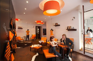 Orange Interior Design for Restaurant