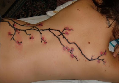 Trendy Cherry Blossom Tattoo Designs 2011