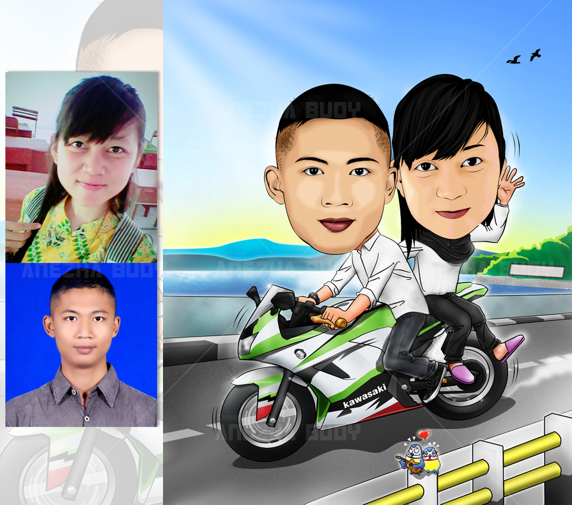 Kumpulan Gambar Kartun Lucu Orang Naik Motor Gambar Gokil