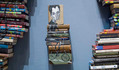 Old Books Used as Canvas