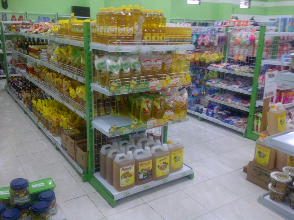 Produksi JV Shelving Rak Minimarket Rak Supermarket 