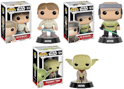 Star Wars Pop! Series 7 Vinyl Figures by Funko - Bespin Luke Skywalker, Endor Luke Skywalker & Dagobah Yoda