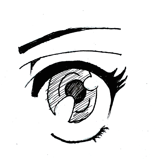 Cara Menggambar Mata Anime Mudah