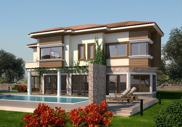 Modern villas exterior designs Cyprus.