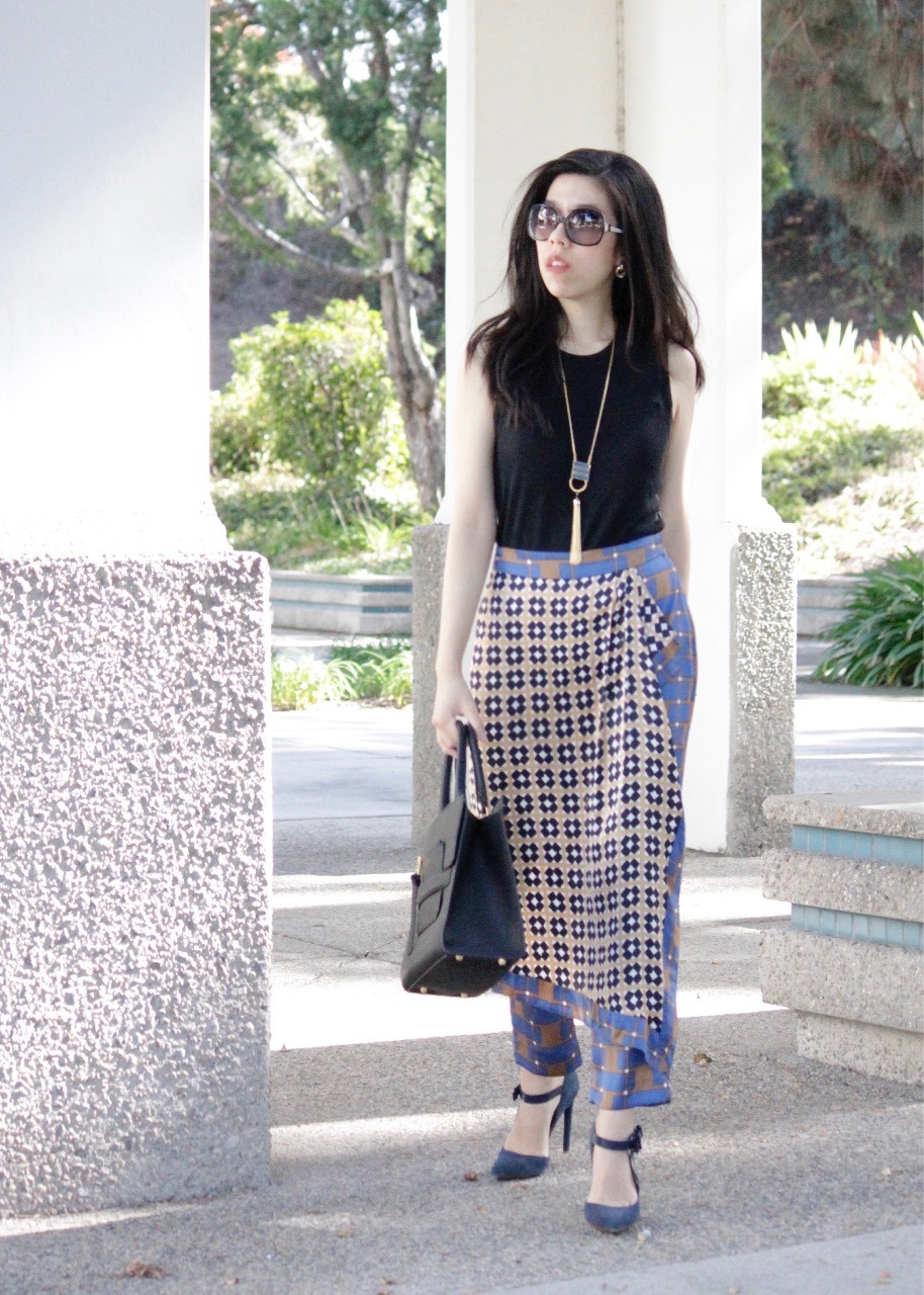 Adrienne Nguyen - How to Spice up a Boring Outfit - Gold Accessories - The Professional Skort