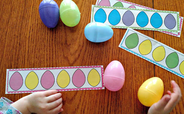 Easter Egg Matching and Pattern Activities | Apples to Applique