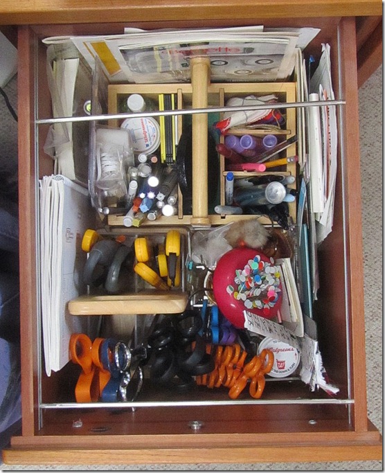 Studio organizationdeskrightdrawer