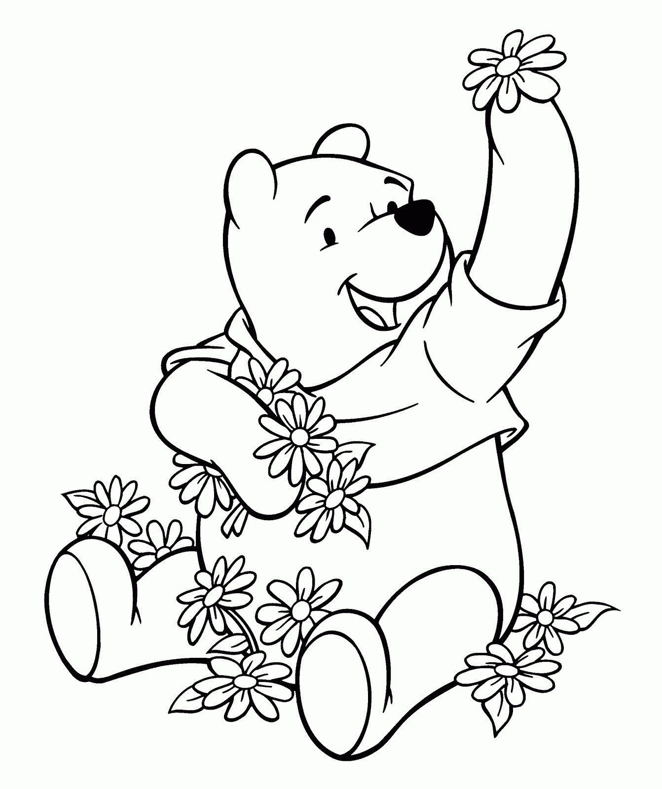 Download Disney Animal Winnie The Pooh Characters Coloring Pages