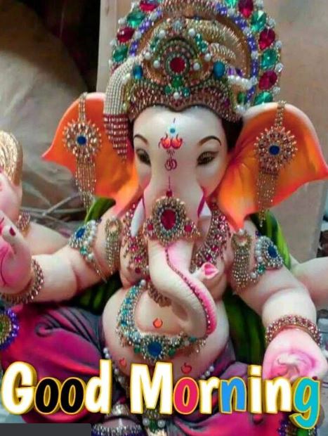 good morning images god ganesha