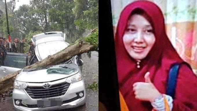 Naas ! Sebelum Tertimpa Pohon, Wanita Ini Berpesan Agar Anaknya Pimpin Sholat Jenazahnya Jika Meninggal