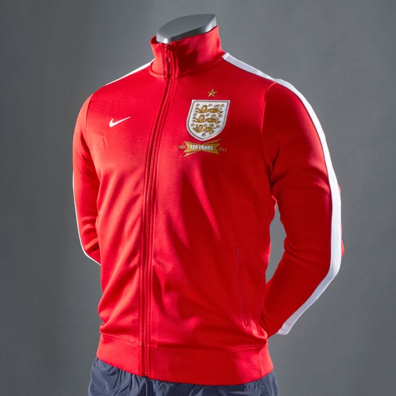 Jaket Grade Ori Nike England Red 2013/2014