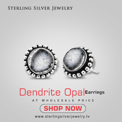 Dendrite Opal Handmade Earrings