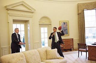 obama having fun at home