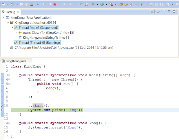 Difference between Start and Run Method in Java thread