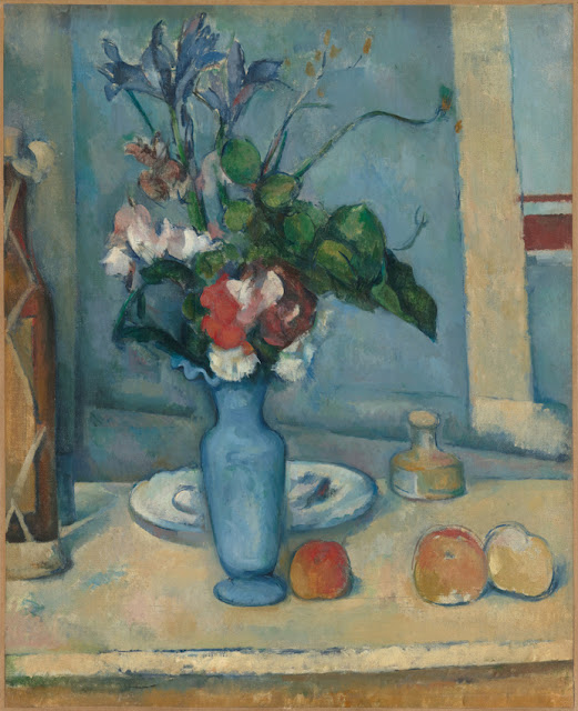 Paul Cézanne (1839-1906) Le Vase Bleu (c. 1885-87) Huile sur toile , 61 x 50 cm. Musée d'Orsay, Paris.