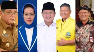 Bicaranews.com | DELISERDANG - Memasuki musim Pilkada 2024, sejumlah nama mulai muncul ke publik.  setidaknya ada enam tokoh yang mencuat dan digadang bakal menjadi calon Bupati Deliserdang.  Mereka yang digadang-gadang bakal maju menjadi calon Bupati Deliserdang itu rata-rata wajah lama.  Bahkan, ada beberapa nama ketua partai yang masuk radar bakal maju pada Pilkada 2024 di Deliserdang nanti.  Ini nama-nama yang kini mencuat.  1. M Ali Yusuf Siregar   M Ali Yusuf Siregar merupakan Bupati Deliserdang.  Sebelum menjabat Bupati ia merupakan Wakil Bupati Deliserdang yang mendampingi Bupati Ashari Tambunan.  Yusuf Siregar resmi dilantik menjadi Bupati Deliserdang pada 8 Desember 2023.   Yusuf yang merupakan Ketua DPD Nasdem Kabupaten Deliserdang sudah begitu percaya diri untuk kembali maju di Pilkada untuk menjadi Bupati.  Sebab saat ini Partai yang dipimpinnya di Deliserdang juga sudah mendapat satu tambahan kursi dari 6 menjadi 7 kursi di DPRD Deli Serdang.  Jika memang didukung partainya maka Yusuf hanya memerlukan 3 kursi lagi untuk bisa maju.   "Ya insyaallah saya siap untuk maju. Alhamdulillah memang kita dapat 7 kursi saat ini,"kata Yusuf ketika diwawancarai www.tribun-medan.com beberapa waktu lalu.   2. Adlin Umar Yusri Tambunan  Ia merupakan Wakil Bupati Serdang Bedagai saat ini. Adlin juga tercatat sebagai anak semata wayang mantan Bupati Deli Serdang, Ashari Tambunan.  Partai Golkar termasuk yang sudah memberi lampu hijau untuk Adlin bertarung di Pilkada Deli Serdang.   Namanya sempat masuk dalam daftar bursa Bakal Calon Bupati Deliserdang untuk Pilkada tahun 2024.  Pria berusia 36 tahun ini termasuk yang mendapat restu istimewa karena dipercaya untuk memimpin di dua Kabupaten.  Meski saat ini menjabat di Kabupaten Serdang Bedagai namun Partai Golkar Golkar memberikan dua tempat kepada Adlin Tambunan.  Selain di Kabupaten Serdang Bedagai Adlin juga mendapat restu untuk di Kabupaten Deliserdang melanjutkan kepemimpinan sang ayah.  "Tanya Golkar sajalah. Itukan masih sebatas itu saja (masih proses awal). Yang jelas saya masih fokus di Sergai saja. Berharap masih pasangan sama Pak Wiwik (sapaan Akrab Bupati Serdang Bedagai, Darma Wijaya)," tegas Adlin.   Adlin diprediksi bakal maju lantaran sudah punya pengalaman menjabat di Serdang Bedagai.  Apalagi ia juga sudah pernah punya pengalaman dilegislatif lantaran pernah satu periode menjabat sebagai anggota DPRD Kota Medan periode 2014-2019.  Keluarga Adlin ini pun sudah cukup dikenal di Deliserdang lantaran sebelum ayahnya menjadi Bupati terlebih dahulu abang ayahnya yang bernama alm Amri Tambunan menjabat sebagai Bupati 2 periode.   3. Anita Lubis  Anita saat ini tercatat sebagai anggota DPRD Provinsi Sumut.  Ia pun telah dinyatakan oleh KPU Provinsi sebagai Caleg terpilih untuk periode keduanya 2024-2029 dari Dapil Sumatera Utara 3 meliputi seluruh Kabupaten Deliserdang.  Di Kabupaten ini nama Anita jauh sudah lama di kenal masyarakat.   Hal ini lantaran Anita merupakan istri alm Amri Tambunan Bupati Deliserdang dua periode.  Anita sudah lama digadang-gadang bakal maju di Pilkada Deliserdang lantaran punya karir dipolitik.  Saat ini Anita juga terdaftar sebagai Ketua DPC Partai Demokrat Kabupaten Deli Serdang.   Pada 2019 Demokrat sempat mendapatkan 5 kursi di DPRD sedangkan pada 2024 kursi Demokrat berkurang menjadi 4 kursi.  Jika didukung oleh partainya Anita harus mencari minimal 6 kursi lagi untuk bisa memenuhi 20 persen dari jumlah kursi yang ada di DPRD Deli Serdang.   4. Eko Sopianto   Ia merupakan Ketua Umum Pujakesuma saat ini.  Eko digadang-gadang bakal maju karena selama ini dikenal cukup dekat dengan orang-orang di lingkaran istana.  Eko juga terlibat dalam mensukseskan kemenangan Calon Presiden dan Wakil Presiden Prabowo Subianto dan Gibran Rakabuming Raka.   Eko merupakan warga asli Kecamatan Tanjung Morawa.  Ia juga pernah tercatat sebagai Ketua DPC PDI Perjuangan Kabupaten Deli Serda   Mendekati kampanye Calon Presiden dan Wakil Presiden Eko pun mengundurkan diri dari Partai.   5. dr Thomas Darwin Sembiring  Ia merupakan anggota DPRD Deliserdang dua periode.  Ia sudah berkarir sebagai anggota dewan sejak 2014.  Pada 2024 ini Darwin pun tidak mencalonkan diri lagi sebagai Caleg karena digadang-gadang sedang mempersiapkan untuk maju di Pilkada 2024.    Thomas selama ini juga dikenal sebagai tokoh masyarakat karo.  Selain itu ia juga dikenal sebagai putra alm.Yusuf Sembiring yang merupakan mantan Wakil Bupati Deliserdang periode 2004-2009.  Selama ini juga keluarganya ini dikenal sebagai pemilik rumah sakit Sembiring Deli Tua dan RS Grand Med Lubuk Pakam.   6. Mion Tarigan  Mion Tarigan merupakan seorang pengusaha sukes di Jawa.  Namun demikian kampung halamannya di Kecamatan Patumbak Kabupaten Deli Serdang.  Mion pernah mencoba ikut di Pilkada Deliserdang pada periode 2018 dari jalur independen namun pada tahap akhir ia dinyatakan KPU Deliserdang belum bisa memenuhi syarat dukungan.   Saat ini Mion Tarigan termasuk orang yang sudah siap dan telah menyatakan diri untuk maju di Pilkada Deliserdang 2024.  Ia pun mengaku akan maju dengan mencoba dukungan dari Partai Politik.  Kini ia pun sudah optimis dan tidak mau gagal seperti tahun 2018.  Pada saat itu ia sempat mencoba mendekati Partai namun tidak mendapat dukungan.   "Masih optimislah saya. Isi tas pun ya sudah saya siapkan. Saya nggak mau gagal dua kali," ucap Mion Tarigan   "Saya mau main dari Pusat saja supaya bisa dapat rekom partai. Yang dibawah-bawah kacau itu. Buang-buang duit saja karena pusat (DPP) yang menentukan," kata Mion Tarigan.   Untuk mendapatkan dukungan dari Partai, Mion mengaku tak mau mengikuti tahapan dari bawah. Menurutnya karena yang di atas atau di Pusat yang menentukan tidak ada gunanya kalau proses ia ikuti dari bawah. (trib/Bn)