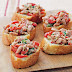 borlotti bean and pepper bruschetta