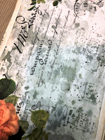Sara Emily Barker https://sarascloset1.blogspot.com/2019/03/super-easy-tim-holtz-floral-collage.html Vintage Card Tutorial #timholtz #idealogycollagepaper #floral #ranger #distress 2