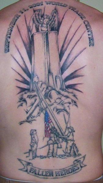 September 11th tribute tattoo design.