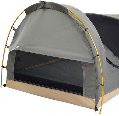 Kodiak Canvas 1-Person Canvas Swag Tent with Sleeping Pad