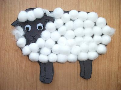 Toddler Craft Ideas on Preschool Crafts For Kids   Sheep Cotton Ball Craft