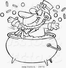 St Patrick's Coloring Pages Pot Of Gold 6