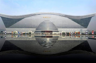 The New Century Global Center officially opens in China — The building is so large it is capable housing 20 Sydney Opera Houses and is almost three times the size of the Pentagon in Washington, D.C. The numbers are little short of staggering; at 500 metres long, 400 metres wide and 100 metres high a 1.76-million-square-metre-mega-building has been opened in Sichuan province in southwestern China.