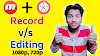 Full Hd Screen Record Our Editing Kaise Karen ! How To Record And Editing 1080p,720p, [Hindi]
