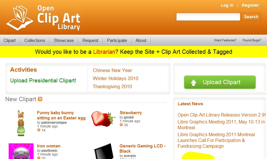 library clip art. the Open Clip Art Library.