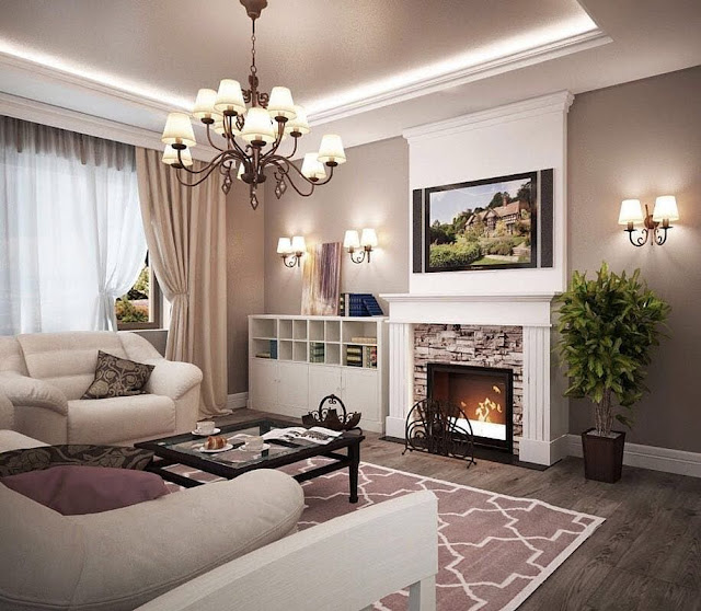 living room decor ideas with fireplace