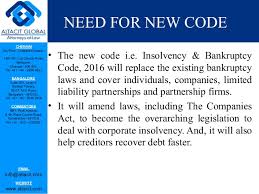 The Insolvency and Bankruptcy Code, 2016 (IBC)