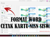  Download Format Cetak Kartu NISN Manual SD, SMP, SMA dan SMK