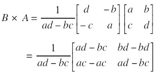 persamaan Invers Matriks Berordo 2 × 2