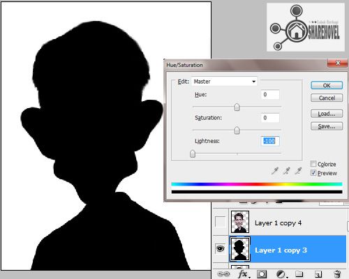 mengatur hue saturation gambar - Mengubah Foto Menjadi Karikatur Dengan Photoshop