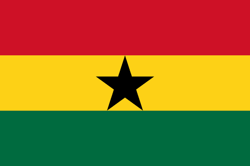 Logo Gambar Bendera Negara Ghana PNG JPG ukuran 800 px