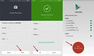 Hướng dẫn Cài CH Play cho điện thoại Xiaomi chưa có tiếng Việt c