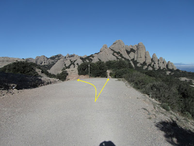 Muntanyes de Montserrat, camí de les Ermites al Pla de les Taràntules