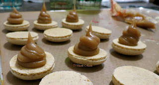 Macarons cacahuète, noisette, noix de pécan et noix de coco