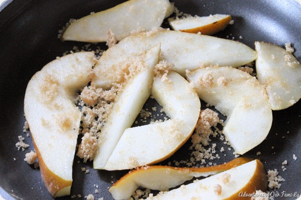 pear and goat cheese salad pear and brown sugar