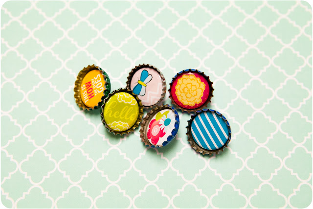 Bottle Caps Pushpins & Magnets - www.thelifeofawannabesupermom.blogspot.com