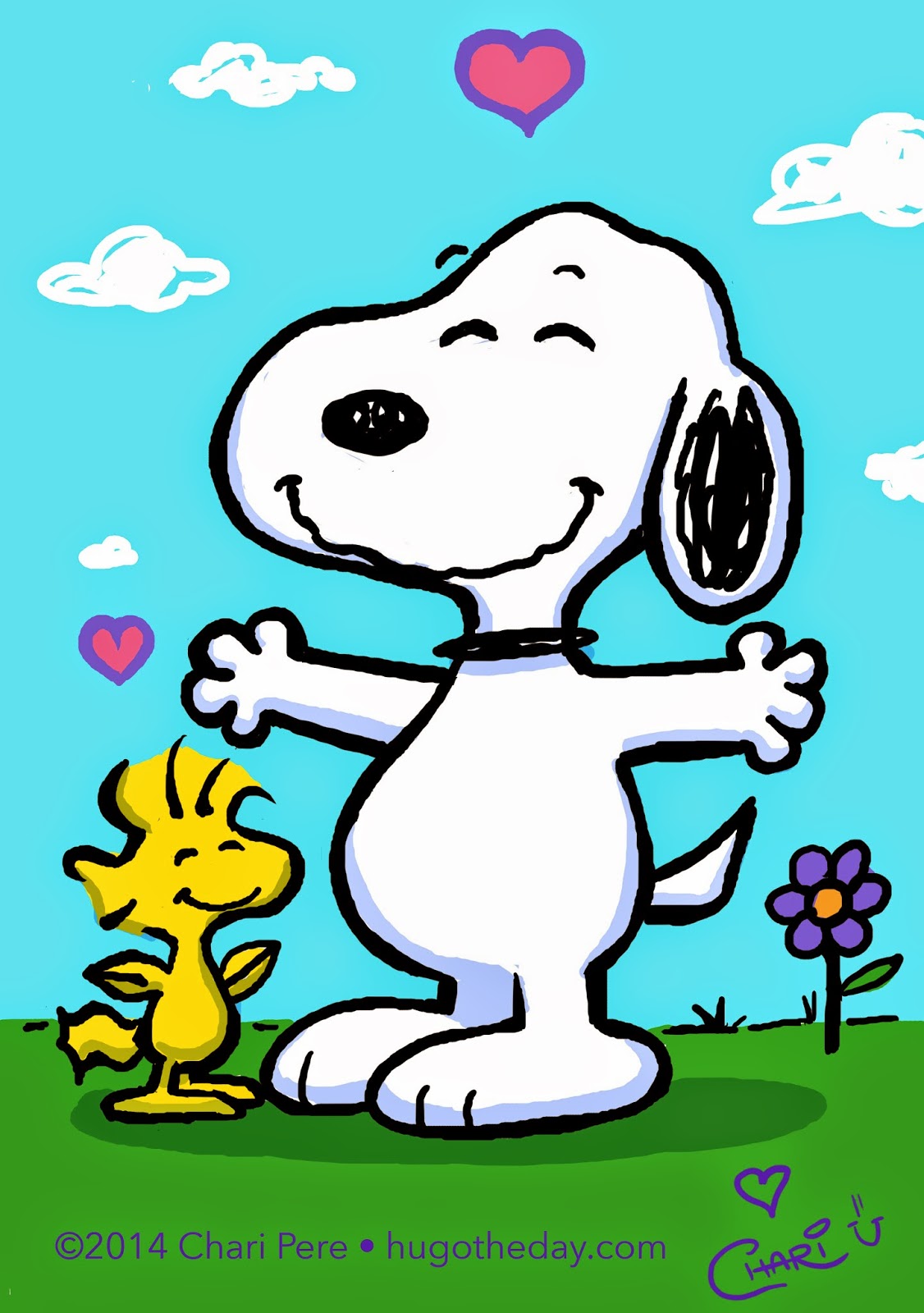 Hug O The Day Happiness is a Warm Snoopy Woodstock  Hug