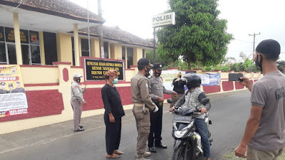 Terapkan Prokes 3M, Polres Tasikmalaya Gelar  Operasi  Yustisi  Gaktibplin  