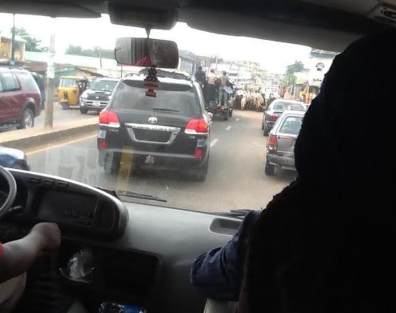 Photos: Herdsmen obstruct Governor Okorocha's convoy in Owerri