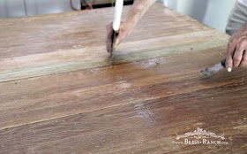 Laminate Removal Antique Oak Table, Bliss-Ranch