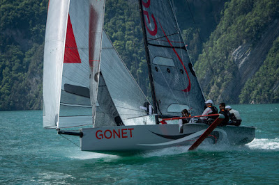 Le Monofoil Gonet, un monocoque à foils sur le Léman