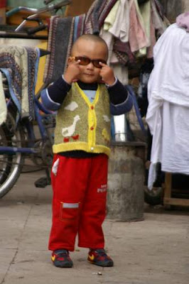 Image of a cool kid in Lhasa, Tibet.