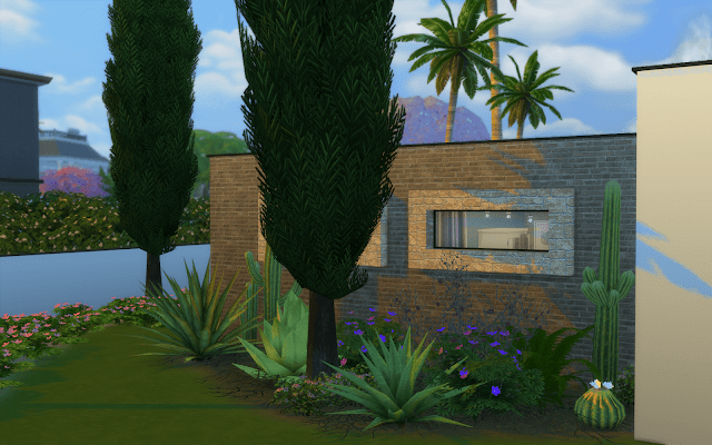 jardin luxe Sims 4